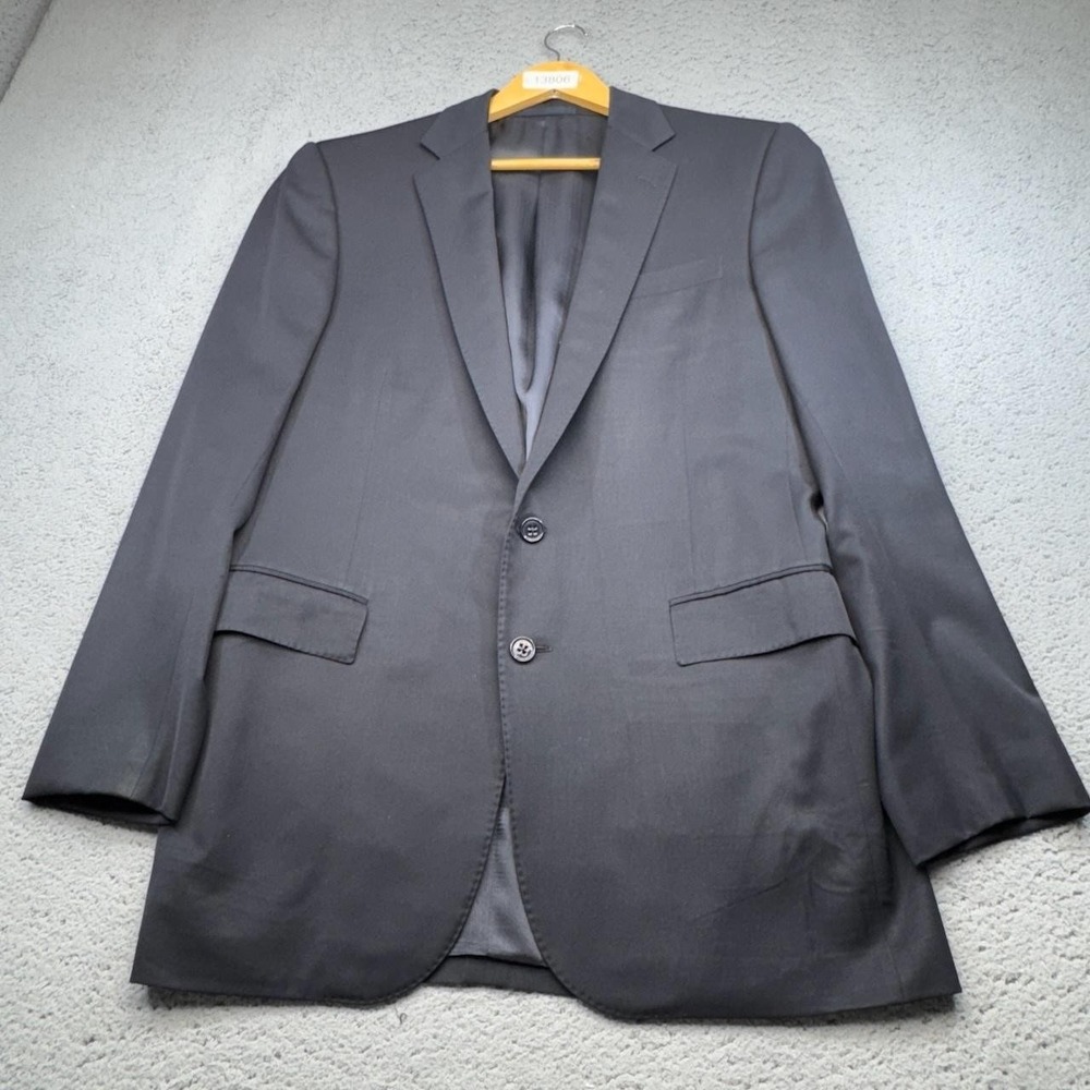 Ralph‎ Lauren Black Label Blazer Men 42L Gray Italian Wool Two Button Sport Coat